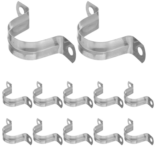 DIYEAH 100pièces Colliers De Serrage u Inox Pour Tubes Supports De Conduits Rigides Sans Outil Fixation Rapide Pour Câbles Et Tuyaux