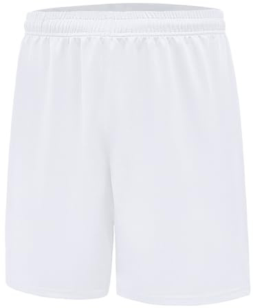 Himcus Boys Quick-Dry PE Football Shorts Kids Running Sports Shorts for Age 4-15 Years