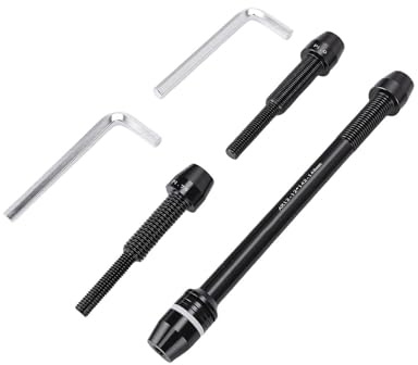 Steckachse für Rollentrainer Adapter M12, MTB Rennrad Hinterradachse mit P1.0 P1.5 P1.75 Gewinde, Kompatibel mit 135/142/148mm Rahmen, Aluminiumlegierung Fahrradzubehör