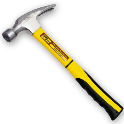 IVY Classic 15254 22 oz. Ripping Claw Jacketed Fiberglass Hammer with Milled Face, Vibration Cushioned