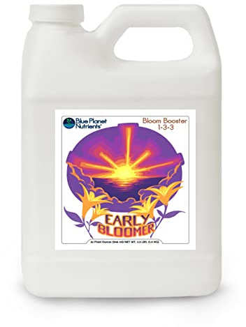 Early Bloomer Bloom Booster Quart (32 oz) Blue Planet Nutrients | Phosphorous & Potassium Supplement | for All Fruiting & Flowering Plants