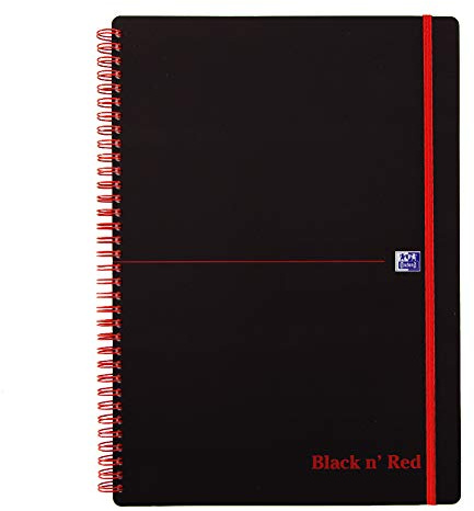 Black n' Red Wirebound Polypropylene A4 Book