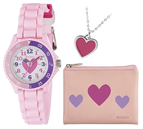 Tikkers Unisex Child Quartz Watch, Analogue Classic Display and Silicone Strap ATK1007