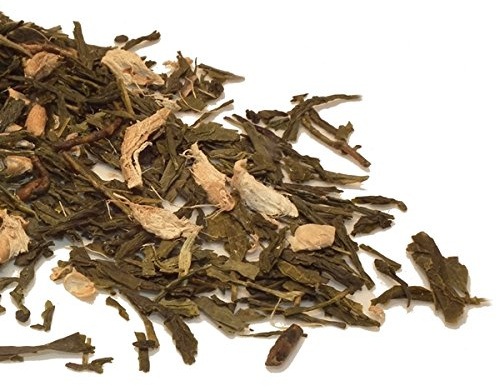 Ginger Tea Green 250g Loose Leaf Tea Japanese Sencha Style by TeaCakes of Yorkshire.