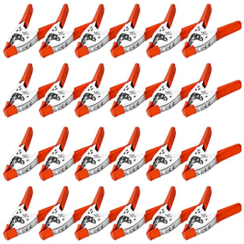 Lot of 24-6 inch Clamp Large Heavy Duty Spring Metal - 2.5 inch Jaw opening