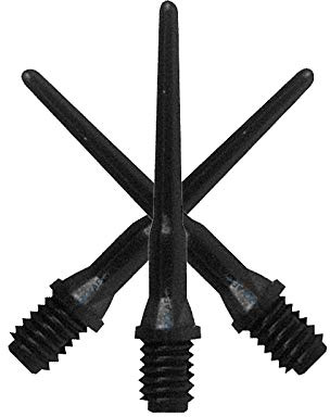 GOKarli Premium Qualitäts E-Point Spitzen 2BA Softdart Spitzen Soft Tips (Schwarz, 1000 Stück)
