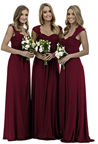 Lecureler Long Lace Prom Bridesmaid Dress