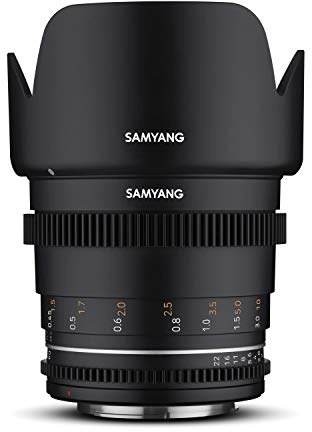 Samyang Normal Cine- und Video Objektiv MF 50mm T1,5 VDSLR MK2 – lichtstark T1,5 kompatibel mit Canon EF Mount, 50 mm Festbrennweite, Follow Focus Zahnkränze Vollformat und APS-C, 8K Auflösung