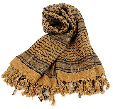 WarmHeartting Halstuch/Kopftuch Shemagh,Palituch Taktischer Schal Arabischer Wüsten Schals Unisex dreieckstuch,110 * 110cm