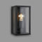BRILONER Leuchten - Applique murale extérieure en verre IP44 E27 Noir 260 x 140 x 135 mm (L x l x H) 3638-015