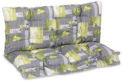 Coussins pour balançoire 3 places – 100 % fabriqués en Italie – Inclus dans la pièce de rechange – 1 déale pour extérieur (jardins et cours) – Châssis non inclus