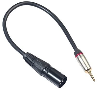 Toyvian Xlr-adapter -klinkenstecker Xlr-stecker Kupferkonstruktion Vergoldetes Gehäuse Für Mikrofone Smartphones Und Audioplayer