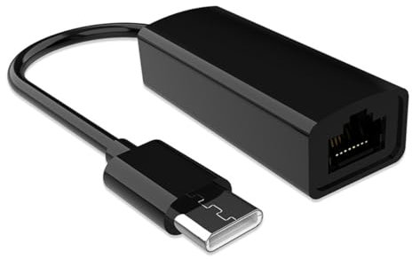 USB C to Ethernet Adapter, Type C to RJ45 Network LAN Wired Ethernet Adapter Converter Cable for MacBook Pro/Air, iPad Pro/Air, Dell XPS, Galaxy S20