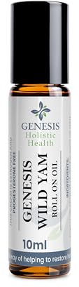 Genesis Wild Yam Root Roll On Oil for Women 10ml, Organic Wild Yam Oil with Chaste Tree & Red Clover, Vegan-Friendly & Unscented Botanical Roll-On, Fast-Absorbing, Made in USA