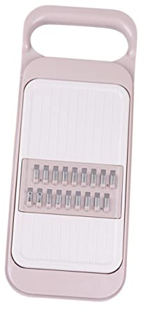 Amosfun Grattugia Multifunzione per Carote e Verdure, Acciaio Inossidabile e Plastico, 3 Lame per Julienne Spessa e Fine, Facile da Pulire