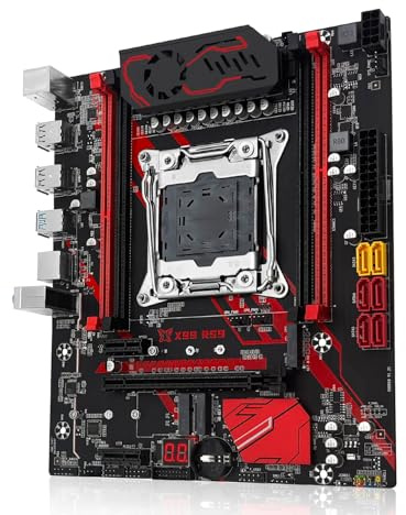 SHANGZHAOYUAN Scheda madre X99 RS9 Intel LGA 2011-V3 compatibile con processori Xeon E5 V3/V4 e Core i7 di 5./6a Gen, DDR4 max. 128GB, SATA 3.0, Gigabit LAN, WiFi M.2, NVME M.2