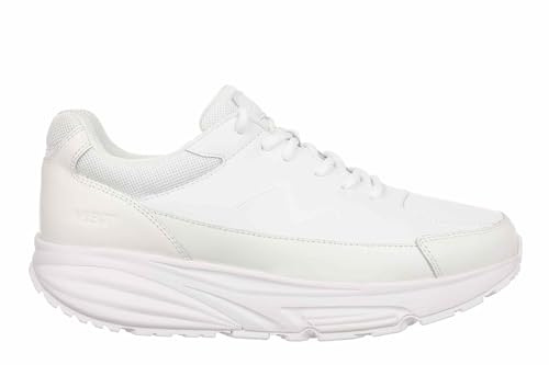 MBT Simba Trainer II Zapatillas para Mujer. Sneakers con Diseño Casual y Versátil. Cuero Sintético y Sistema de Lazo Rápido. Calzado Fisiológico con Amortiguación y Transpirabilidad. Color Blanco