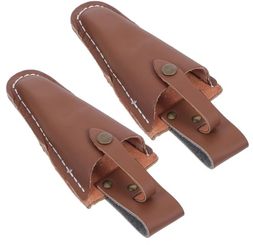 Funda para 2 Podar Tijeras Piezas de Vacuno de Cuero