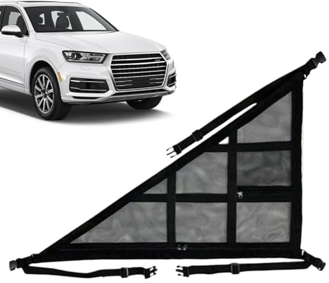 Cargo Net Storage - Organizer per tetto auto triangolare, supporto per bagagli in rete a doppio strato | Portapacchi con cinghie resistenti, soluzione di capacità extra per auto, SUV da viaggi sul