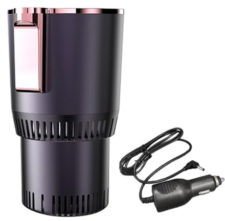 Bouilloire électrique de voyage – Chauffe-eau portable 12 V, pichet isolée, flacon à chauffage rapide | Bouilloire de voiture compacte pour Camping, camping-car, bureau, avion, dortoir, aventure en pl