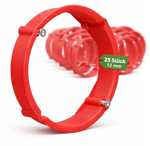 Elektro Butler Putzausgleichsring 60 mm – Ausgleichsring für Unterputzdosen und Hohlwanddosen – Kunststoffring für Gerätedosen (25 x Putzausgleichsring - 12 mm)