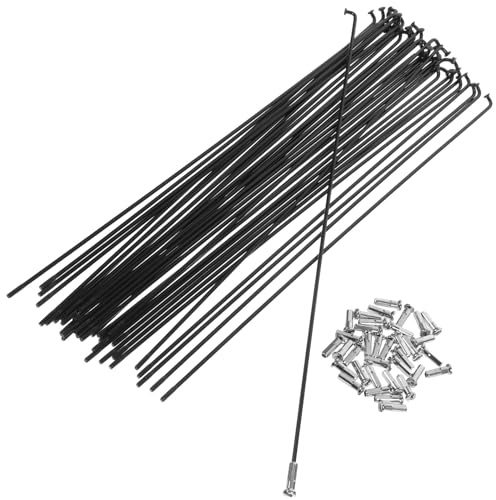 GRIRIW Set 36 Raggi in Acciaio 14g Mozzi Per Bici Mountain Bike 260 Mm, Accessori Ruota Per Riparazione e Manutenzione Ciclismo Outdoor Strada Trekking
