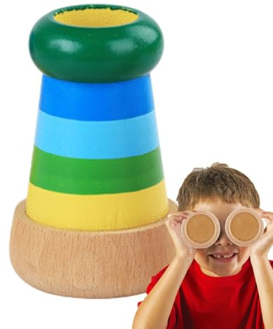 Holz Kaleidoskop Für Kinder - Klassisches Natürliches Rotierendes Kaleidoskop Für Und Mädchen | Bildungsrohr Für Visuelle Entdeckung Für Frühe Lernen, Beobachtung, Kreieren