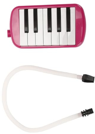 Vistreck 12-Tasten-Melodica, ABS 12-Tasten-Melodica-Klaviertasteninstrument für Anfänger, Hergestellt aus Hochwertigem ABS mit Phosphorbronze-Stimmzungen, Perfekt für Kinder und Erwachsene, (Rosa)