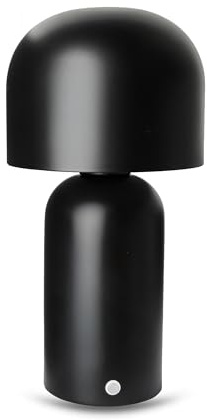 LYVN Lámpara Recargable, Control Táctil, 3 Tonos, Estilo Nórdico,Negro