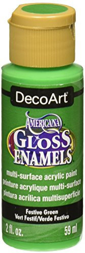Deco Art Americana Gloss Enamels Acrylic Paint 2Oz-Festive Green