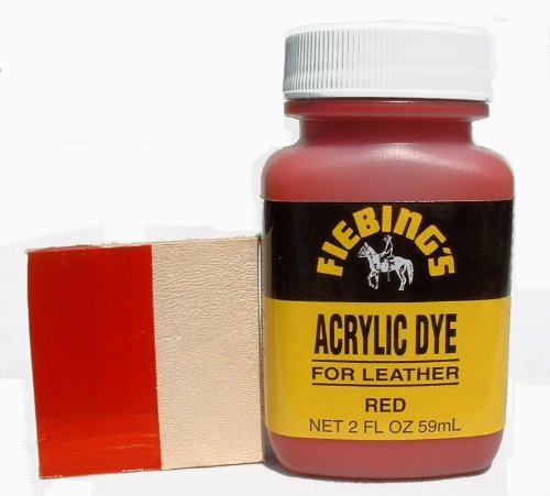 Fiebing's - Acrylfarbe für Leder - 60ml - 60ml, Rot