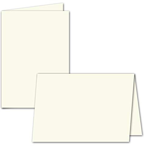 GUSTAV NEUSER® - 100 fogli di carta pieghevole per biglietti pieghevoli formato A6, 143 x 200 mm (piegati 100 x 143 mm), carta opaca di alta qualità