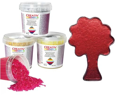 Creative Discount® Schmelzgranulat dunkelrot 200 g PREISHIT