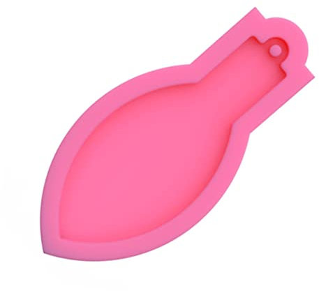 Generic Unique Shape Light Bulb Keychain Mold Chocolate Candy Molds for DIY Decorative Moulds Random Color