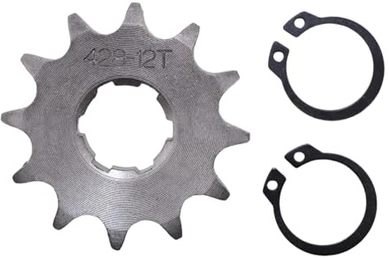 Trkimal Pignone Catena Anteriore Moto Per 50cc 70cc 90cc 110cc 125cc Dirt Pit Bike Mini Bike TaoTao Roketa Coolster Sunl Lifan Loncin ATV Quad 4 ruote ciclomotori(428-12T, 20MM)