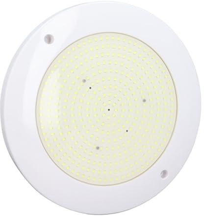 Poolleuchten für in den Eingelassene Pools, 12 V 18 W RGB-LED-Schwimmbadleuchten mit Bedienungsanleitung, IP68 wasserdichte, Unter Wasser Montierte Poolleuchten, (weißes Licht)