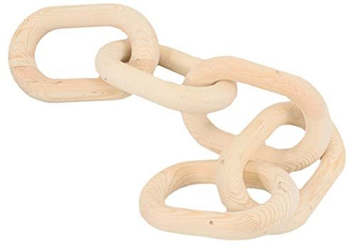 FUNOMOCYA Holz Kettenglied Dekorative Hängende Ornament Für Home Office Bauernhaus 21 Zoll Weiß