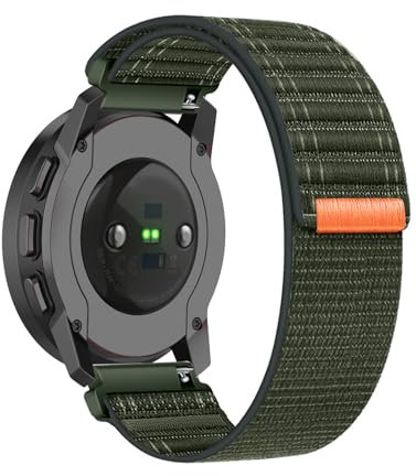 Nylon Armbänder für Suunto 9 Peak/ 5 Peak/Vertical Armband, Elastisches Stoff Atmungsaktiv Verstellbares Sportarmband für Herren Damen Loop Ersatzarmband mit Suunto 9 Peak Uhrenarmband (D,22mm)