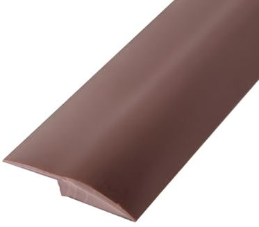 Pvc Übergangsstreifen 100/200/300cm, Übergangsprofil Selbstklebend, Vinyl Übergangsschiene Abschlussprofil, Übergangsstreifen Für Bodenleiste, Höhenausgleich Bodenprofil(Coffee,3.5*200cm/1.38*78.7in)