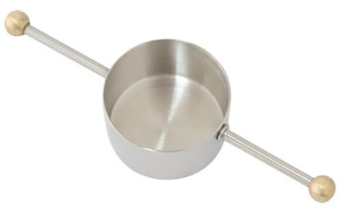 Jigger Spirit Measure, 30ml Stainless Steel Cocktail Measuring Cup, Flat Bottom Cocktail Jigger with Handle, Easy Clean Shot Measures for Spirits Home Bar Restaurant Use