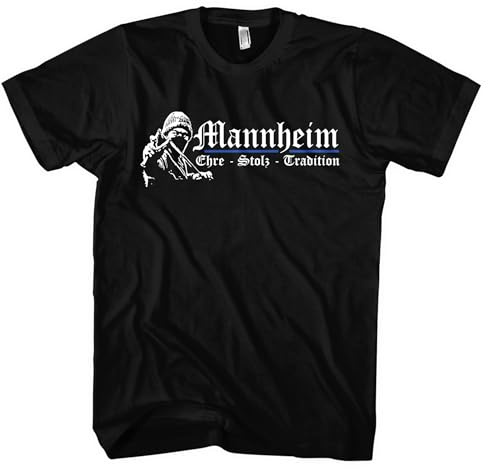 Mannheim Ehre und Stolz Herren T-Shirt | Sport Shirt Fussball Ultra Skyline Fanartikel Trikot | M1