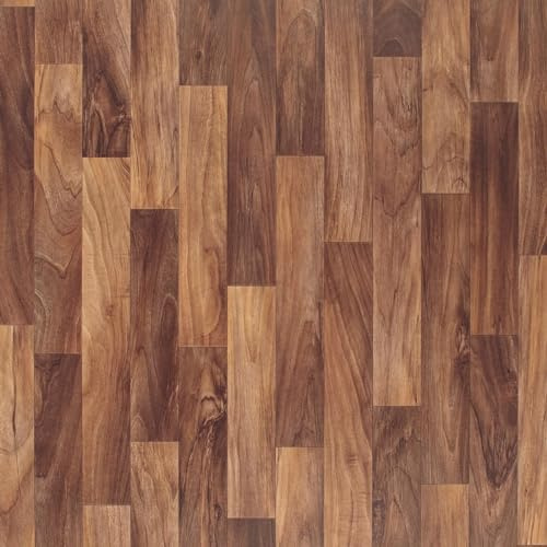 VINYL FLOORING UK Wood Effect Anti Slip Vinyl Flooring Roll Home Office Kitchen Bedroom Bathroom Lino Modern Design 2M 3M 4M wide-3m X 3m