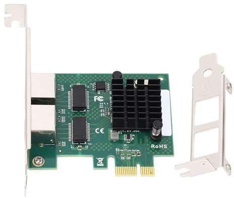 Gigabit PCIe Network Card Dual Port BCM5720 High Performance Server Adapter for Desktop PC and Data Center Environments with Broadcom Chip and PCIe 2.1 Interface