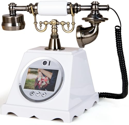 RetroVox Video & Audio Guest Book Wedding Phone Guestbook Creative Easy to Use & Fun Engagements Anniversaries Baby Showers Graduation