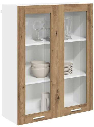 vidaXL Hängeschrank Artisan-Eiche 80 x 31 x 100 cm Holzwerkstoff