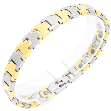 NPXUAMTJ Verstellbares Herrenarmband Aus Wolframstahl Magnetisches Armband Für Gesundheitliche Vorteile Schmuckzubehör Verstellbares Koreanisches Modearmband