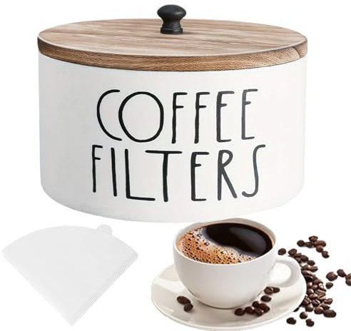 Kaffefilterhållare För Användning På Köksbänken Gårdsstil Trä