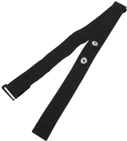Gogogmee Cintura Toracica Regolabile in Silicone per Cardiofrequenzimetro Nero Compatibile con Monitor Fitness per Corsa Bici e Allenamento Sportivo