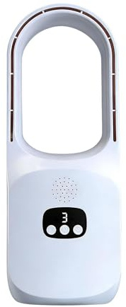 lyanny Ventilatore Da Tavolo Senza Pale - Oscillazione a 120 gradi, circolatore portatile con 3 velocità | E Silenzioso, Ideale Per Ufficio, Camera Da | Per Ufficio, Soggiorno, Camera, Campeggio,