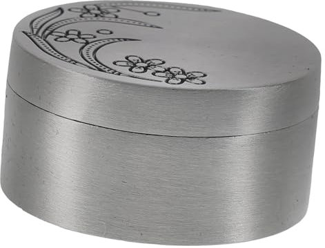 Milisten Kasten Retro-Ganzmetall-versiegelte kleine Schmuckschatulle mit Deckel zur Aufbewahrung von Ring-Parfüm-Box-Verpackungsbox (Rosenbox) aufbewahrungsdose stauboxen